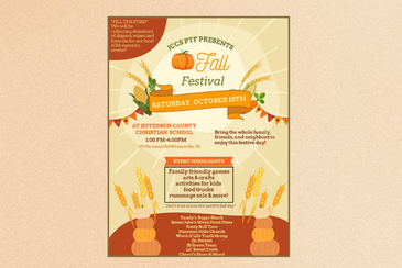 Come and join us for our Annual Fall Festival! Food trucks, a bounce house, arts and crafts, etc. w